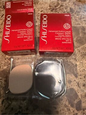 Shiseido Advanced Hydro-Liquid Compact Refill WB60 - Red Pkg 2 boxes